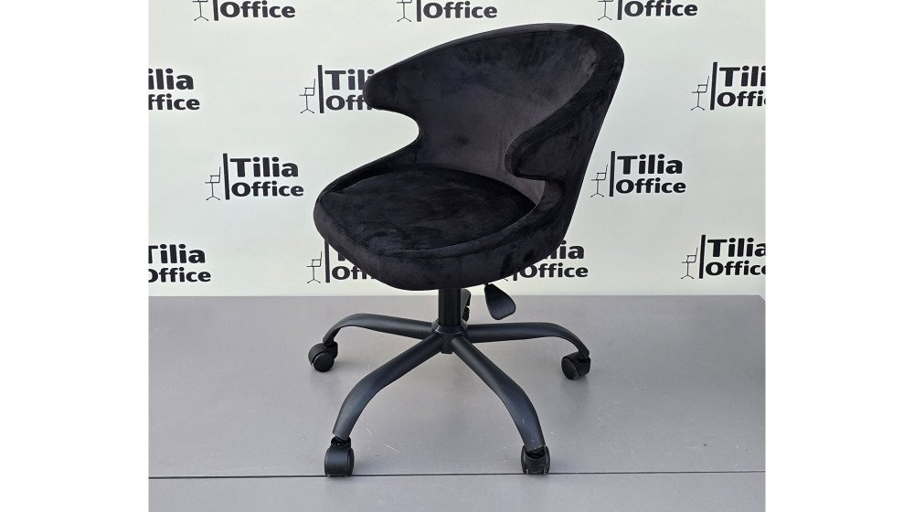 Coket Çalışma Koltuğu Siyah Yonca Ayak Siyah